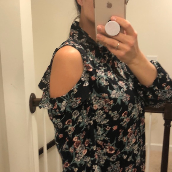 Navy floral dress - Picture 2 of 8